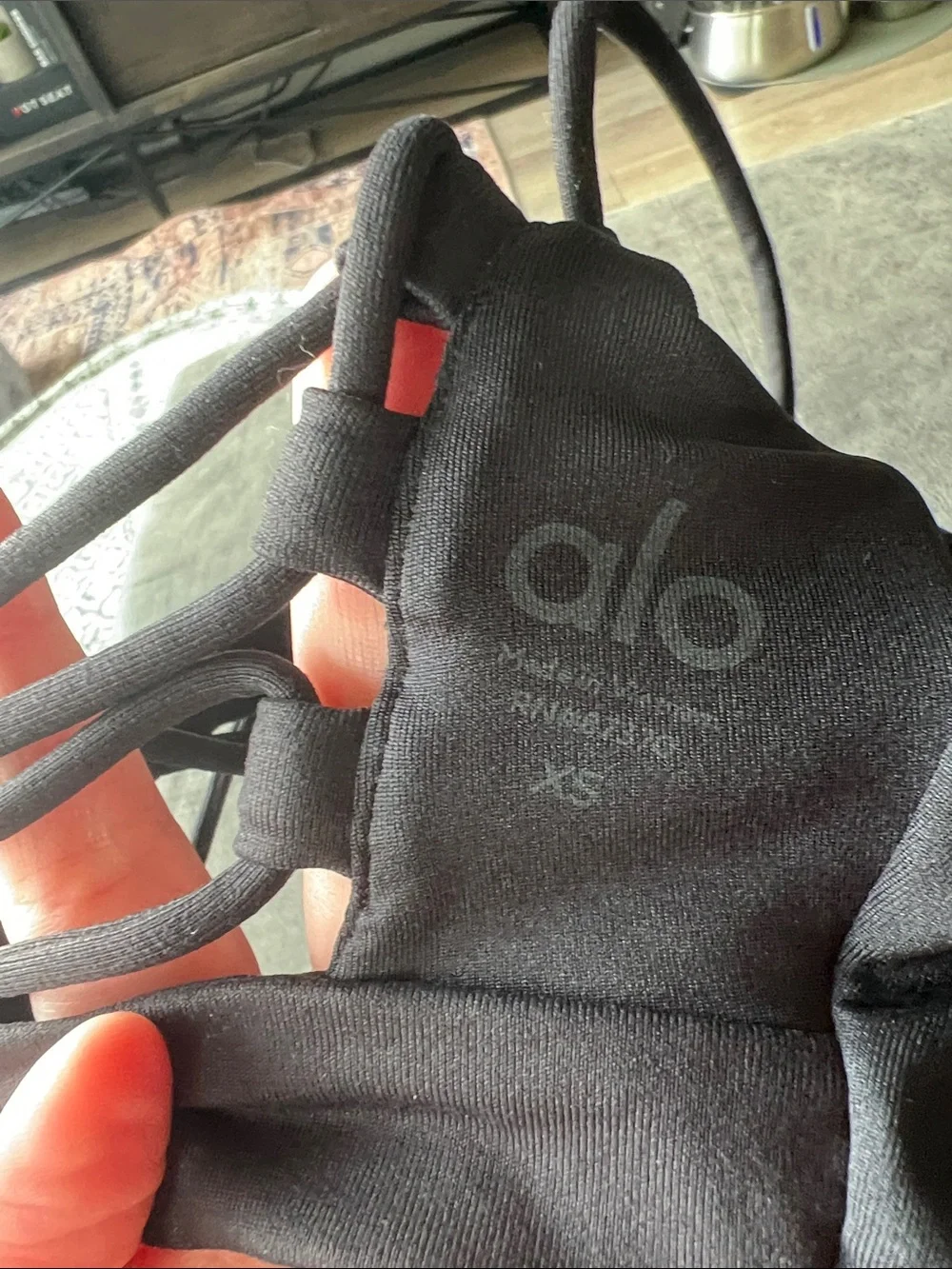 NEW! WMNS. Classic ALO Yoga Black Strappy Sports Bra. XS